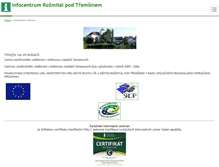 Tablet Screenshot of icentrum.tremsinsko.cz